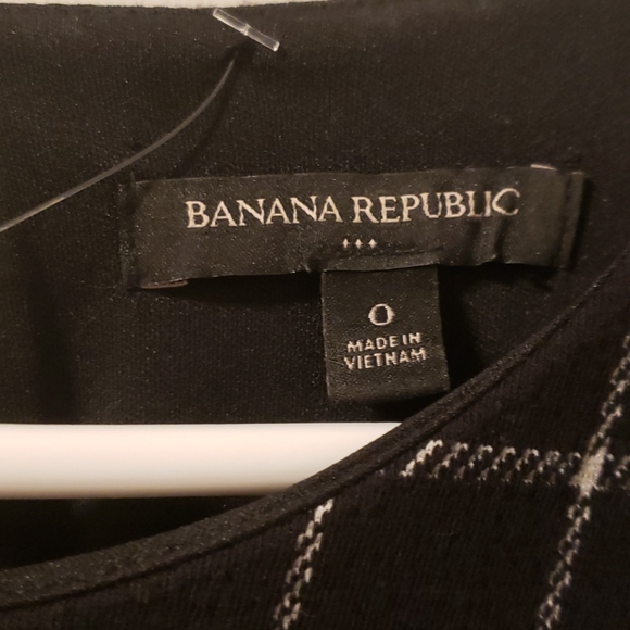 Banana Republic checkered ruffle dress size 0 - Picture 4 of 6